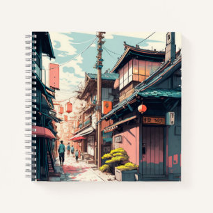 Tokyo Street Spiral notebook