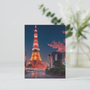 Tokyo Streets At Night  Postcard