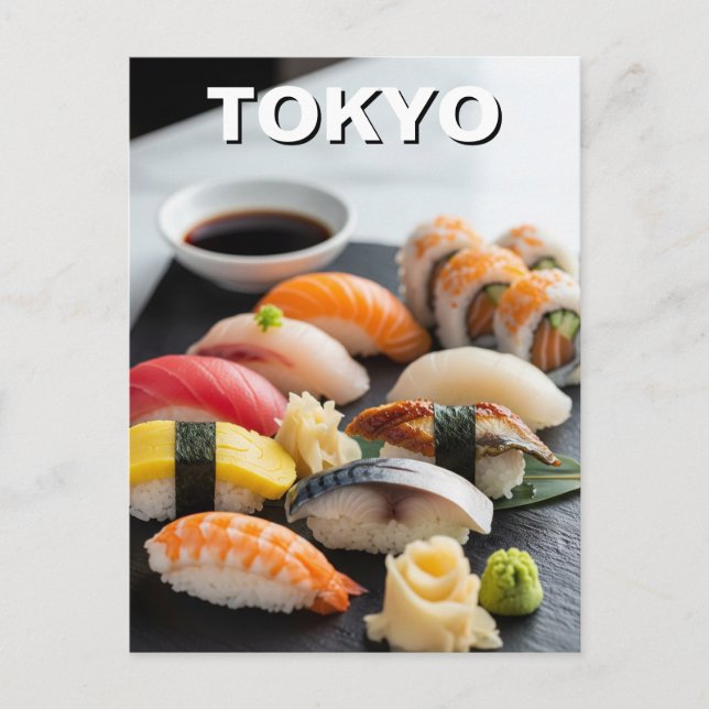Tokyo Sushi Japanese Cuisine Postcard (Front)