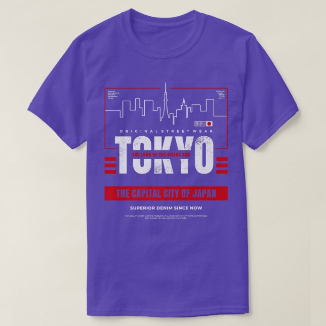 Tokyo The Capital Of Japan Premium  T-Shirt (Design Front)