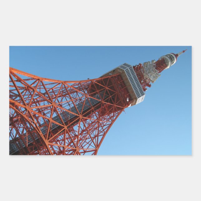 Tokyo Tower 東京タワー Rectangular Sticker (Front)
