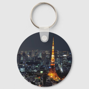 Tokyo Tower by Night Key Ring