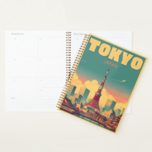 Tokyo Tower Japan travel vintage gifts Planner