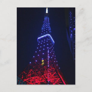 Tokyo Tower – Summer Night Illumination Postcard