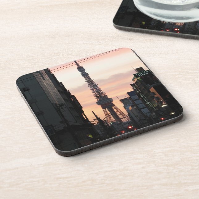 Tokyo Tower Sunrise 東京タワー日の出 Coaster (Left Side)