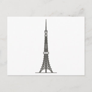 tokyo tower World landmarks Postcard