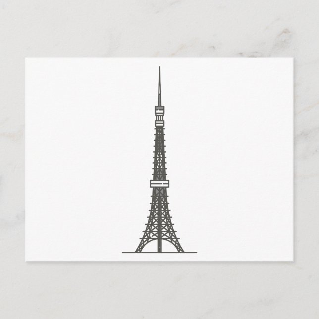 tokyo tower World landmarks Postcard (Front)