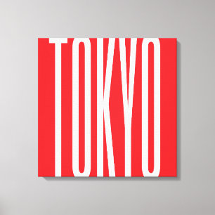 Tokyo Typography Cool design Minimalist Urban art Canvas Print