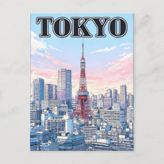Tokyo Vintage Anime Travel Postcard