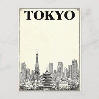 Tokyo Vintage Anime Travel Postcard