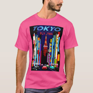 Tokyo Vintage Fly To Japan Tourism Advertising Pr T-Shirt