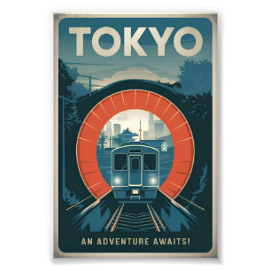Tokyo vintage photo print