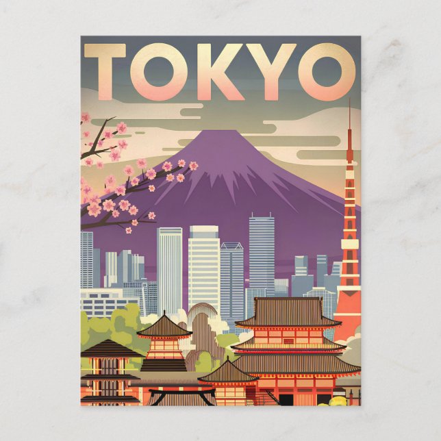 Tokyo vintage postcard (Front)