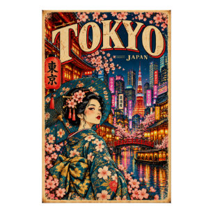 Tokyo Vintage Style Poster