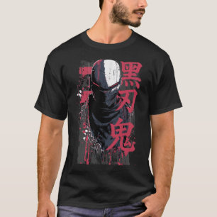 Tokyo Yami – Black Blade Demon with Japanese Typog T-Shirt