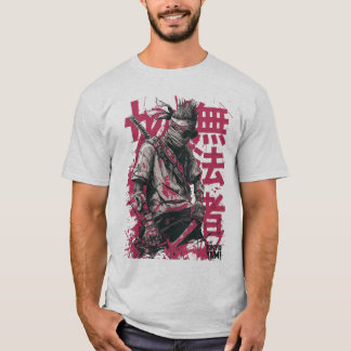 Tokyo Yami – Outlaw Samurai with Japanese Typograp T-Shirt