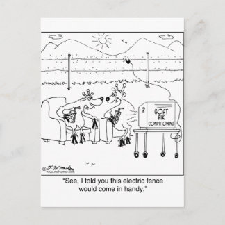 Told You the Electric Fence Would be Handy Postcard