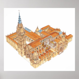 Toledo Cathedral. Spain Poster