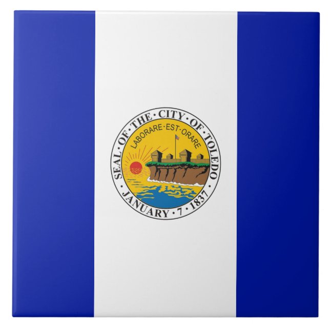 Toledo city flag tile (Front)