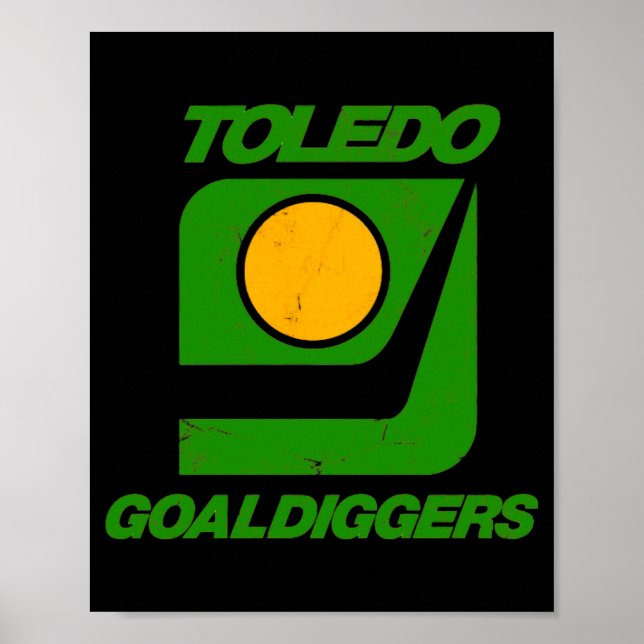 Toledo Goaldiggers 70s80s Hockey Team  Poster (Front)