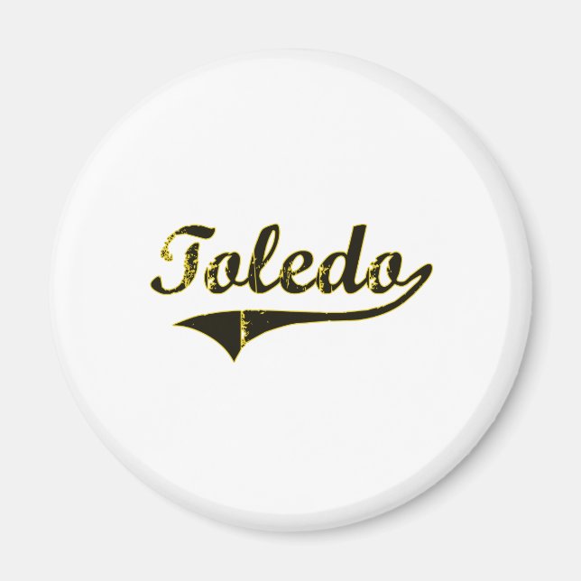 Toledo Iowa Classic Design Magnet (Front)