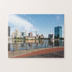 Toledo Ohio City Skyline Jigsaw Puzzle
