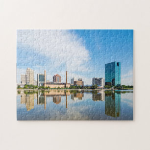 Toledo Ohio City Skyline Jigsaw Puzzle