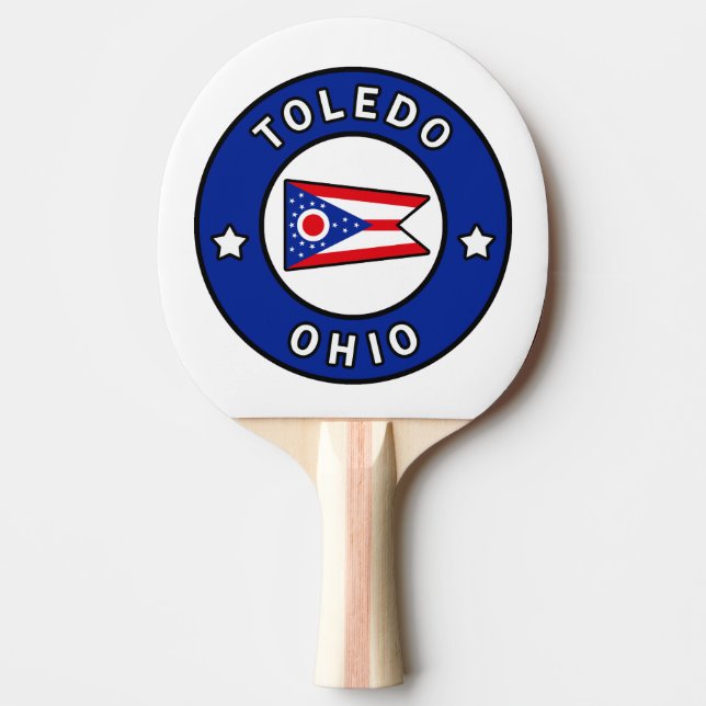 Toledo Ohio Ping Pong Paddle (Front)