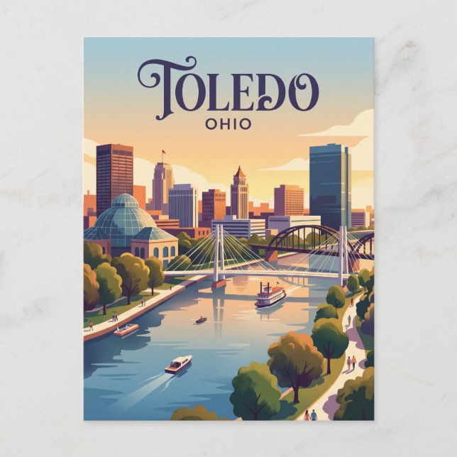 Toledo, Ohio Postcard (Front)