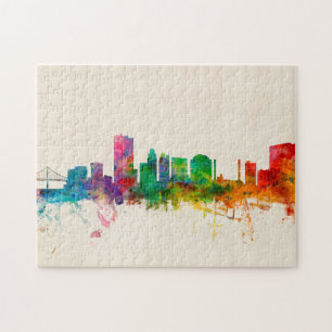 Toledo Ohio Skyline Jigsaw Puzzle