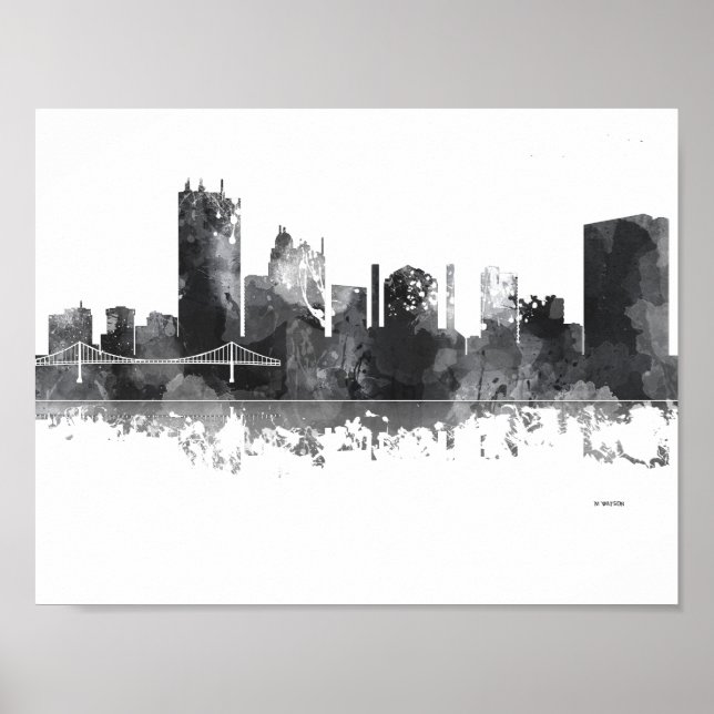 TOLEDO OHIO SKYLINE POSTER (Front)