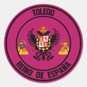 Toledo Round Emblem Classic Round Sticker