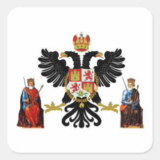 Toledo (Spain) Coat of Arms Square Sticker