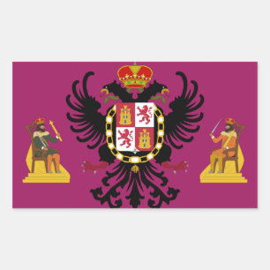 Toledo (Spain) Flag Rectangular Sticker