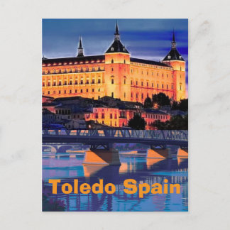 Toledo Spain Travel Poster, Spain Wall Art Print,  Postcard