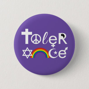 TOLERANCE T-Shirt 6 Cm Round Badge