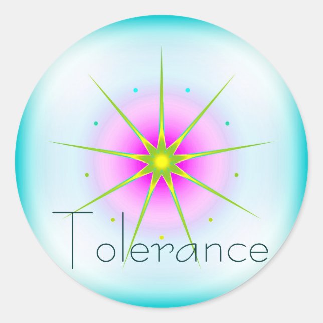 Tolerance (Virtue sticker) Classic Round Sticker (Front)