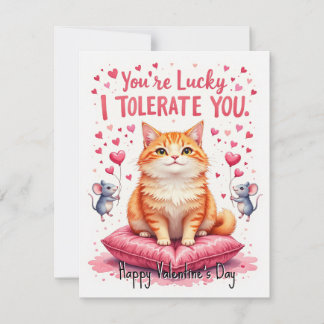 💘🐈Tolerate This Love Holiday Card