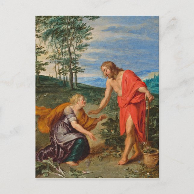 Toli Me Tangere Jesus and Mary Magdalene" Postcard (Front)
