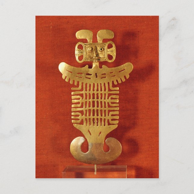 Tolima ornament in the form of a human-headed postcard (Front)