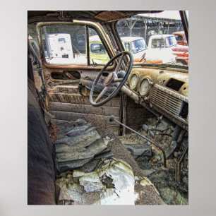 TOLL of TIME on CHEVY TRUCK c. 1946 Poster