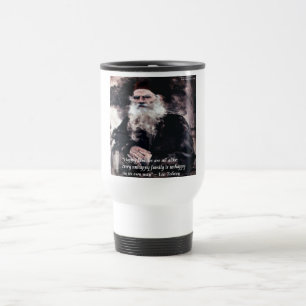 Tolstoy Anna Karenina Happy Families Alike Quote Travel Mug