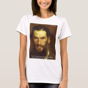 Tolstoy "Change Yourself" Wisdom Quote Gifts & Tee