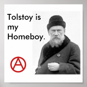 Tolstoy is my Homeboy_Anarchy poster