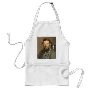 Tolstoy "Nietzsche = Stupid" Quote Gifts Tees Etc Standard Apron