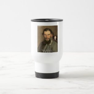 Tolstoy "Nietzsche = Stupid" Quote Gifts Tees Etc Travel Mug