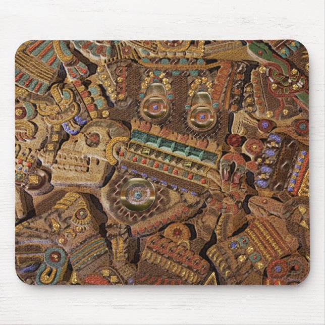 TOLTEC CARVING MOUSE MAT (Front)