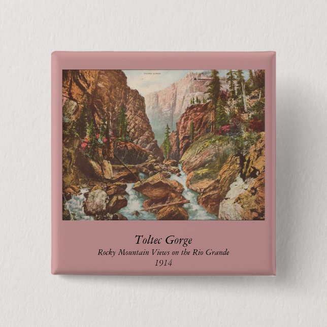 Toltec Gorge 15 Cm Square Badge (Front)