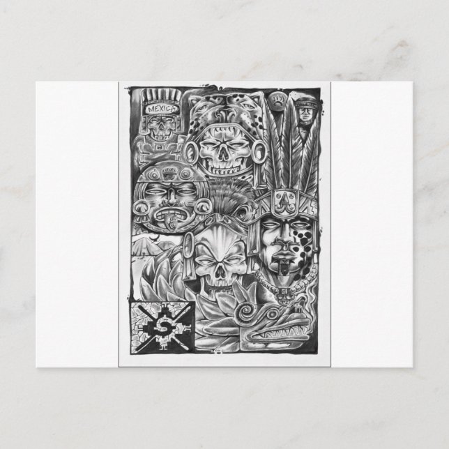 Toltec Warriors Postcard (Front)