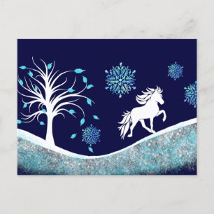 Tolter in the snow postcard